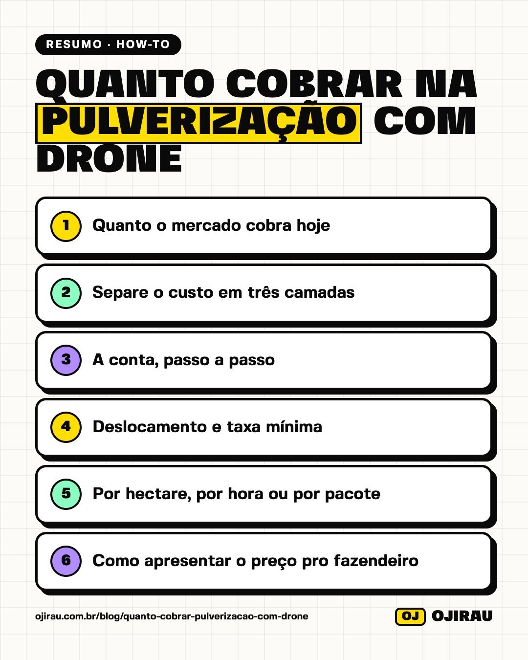 Resumo em imagem: Quanto cobrar para pulverização com drone por hectare